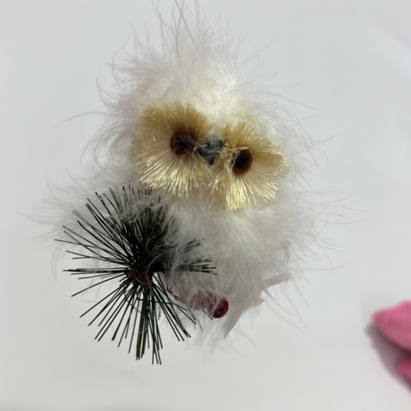 Lot 4 Christmas Holiday Ornaments Feather & Or Twigs Decorations Used - Picture 5 of 12